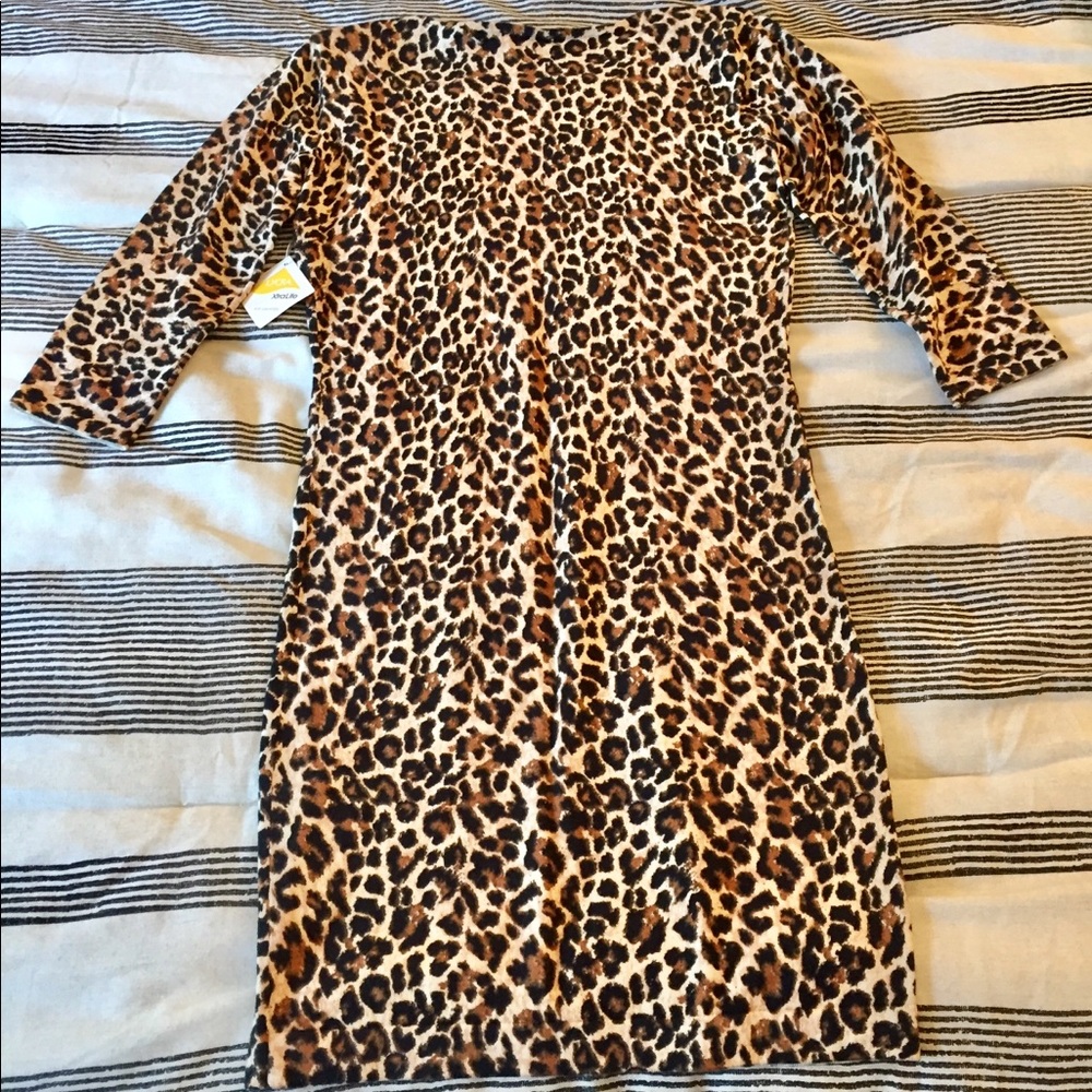 NWT leopard print sweater dress - Picture 7 of 8